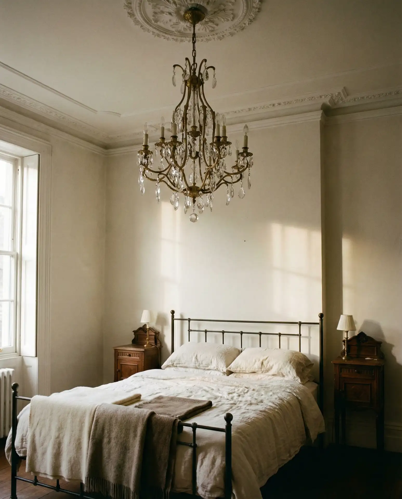 Vintage Bedroom with Statement Lighting 1