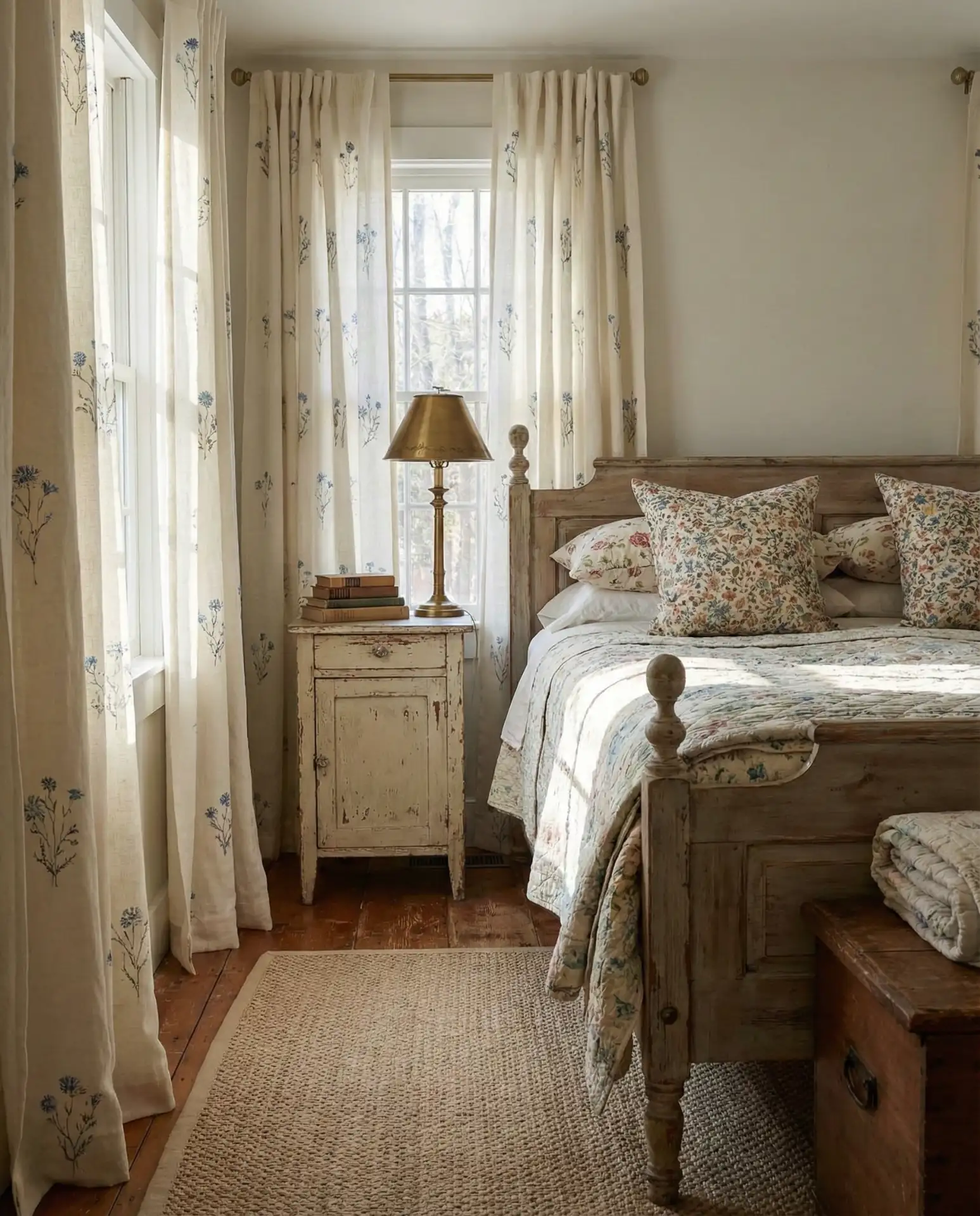 Vintage Floral Curtains for Romantic Nostalgia 1