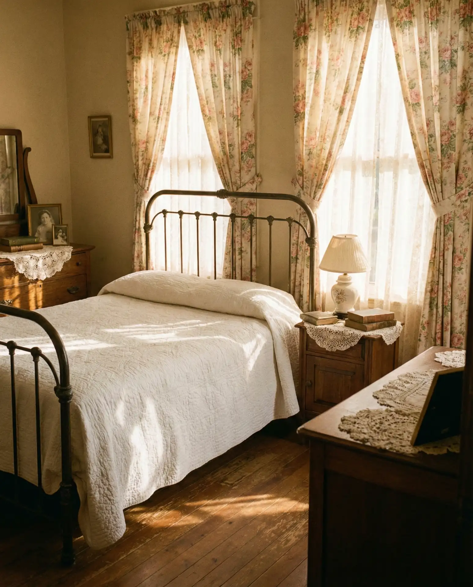 Vintage Floral Curtains for Romantic Nostalgia 2