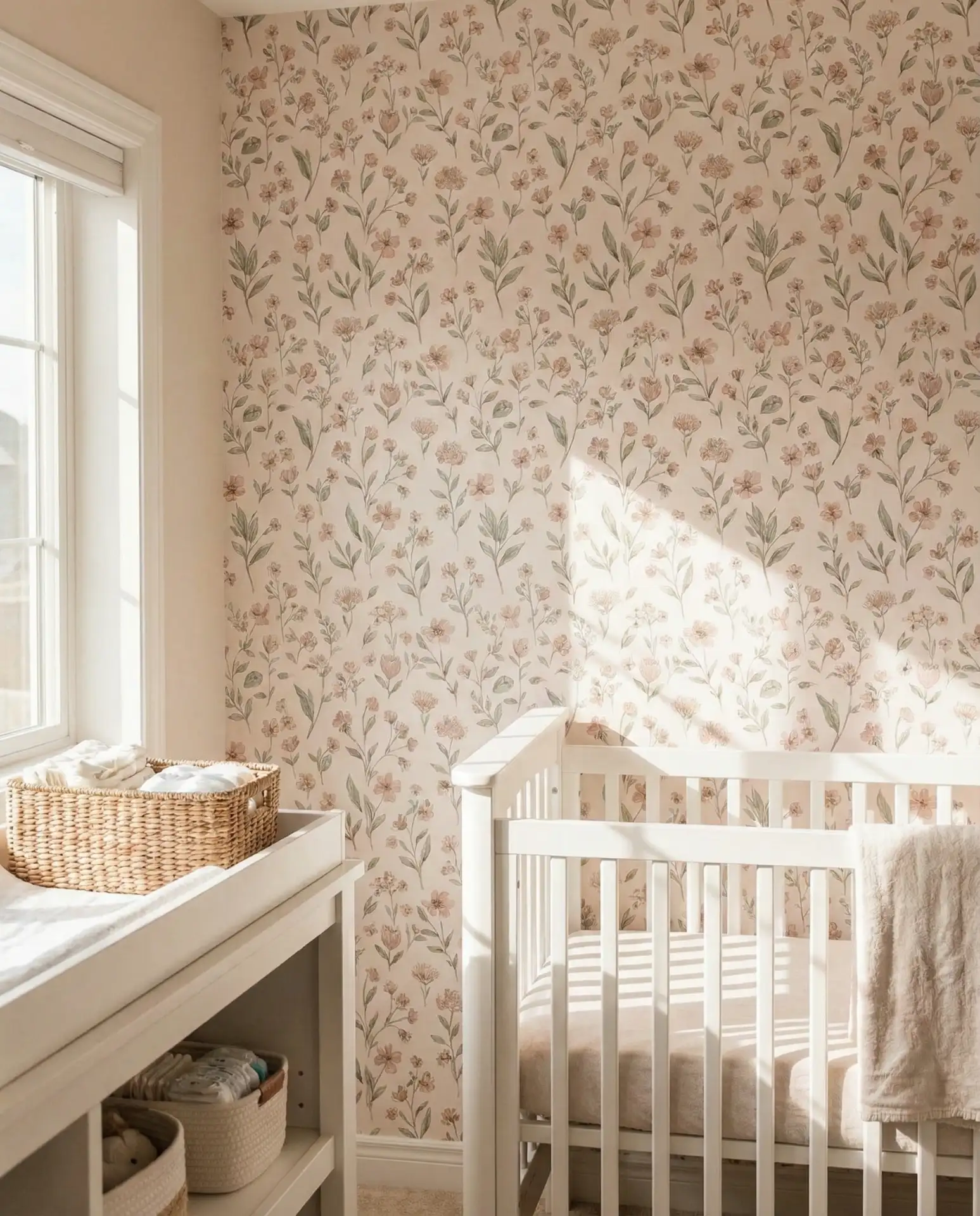 Vintage Floral Wallpaper Statement Wall 2