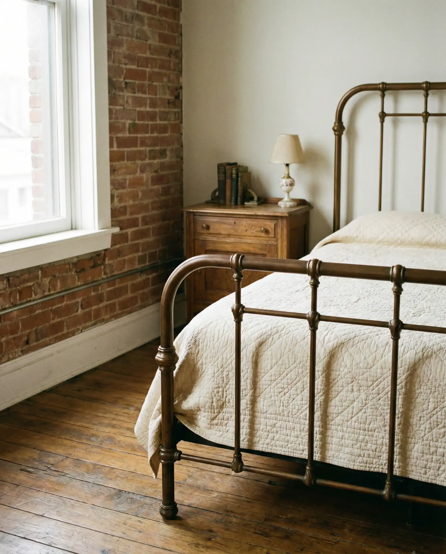 Vintage Iron Bed Frame as Timeless Centerpiece 2