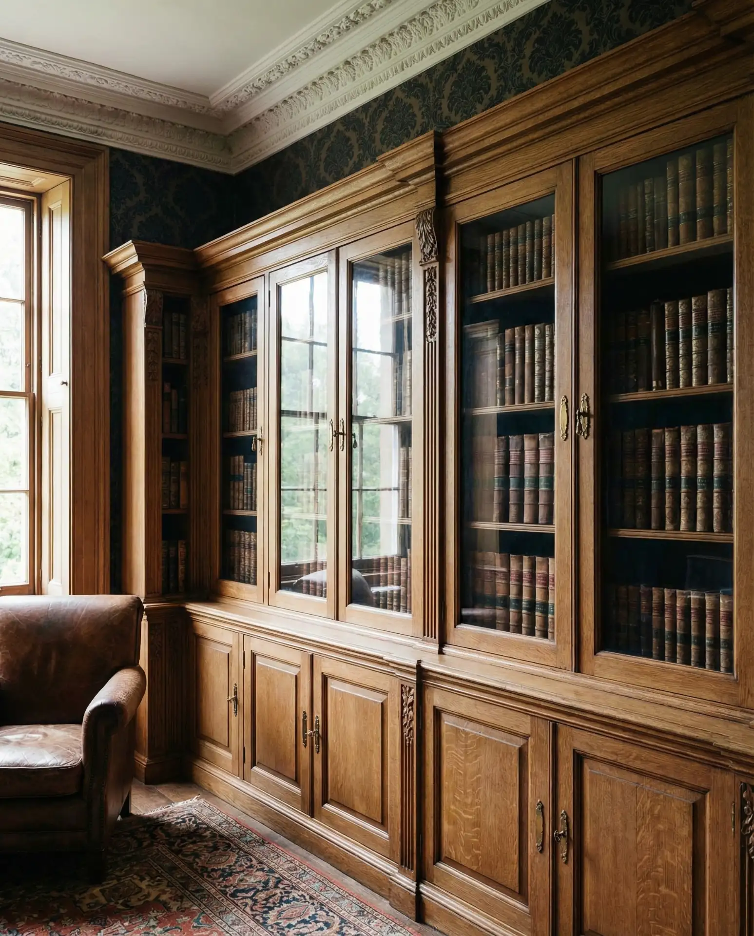 Vintage Library with Ornate Details 2