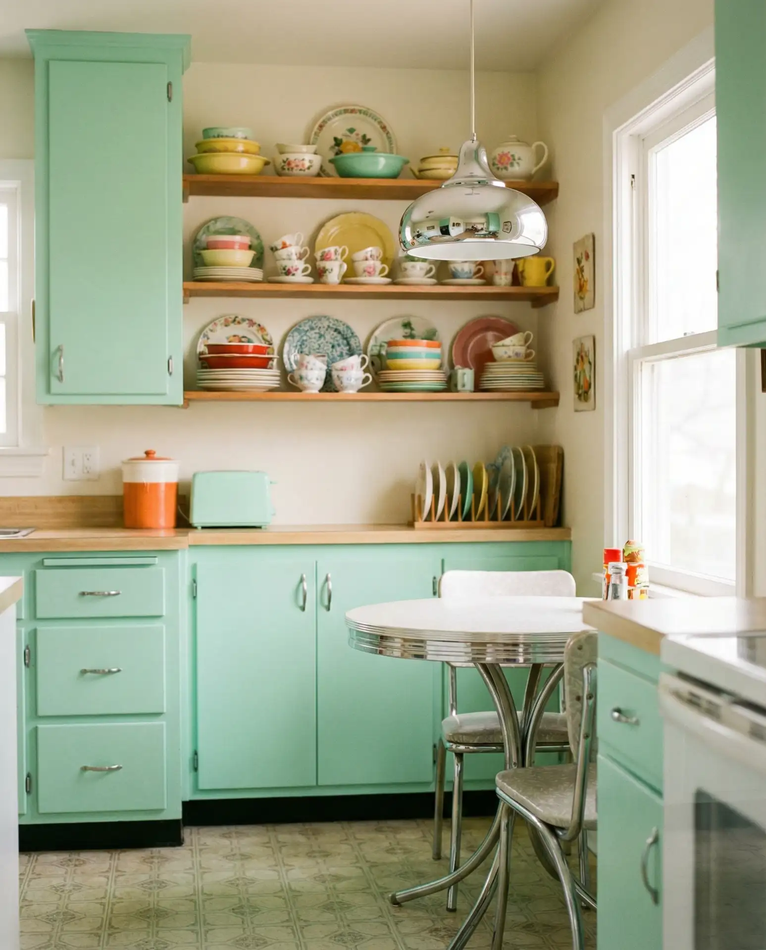 Vintage Mint with Chrome Hardware 2