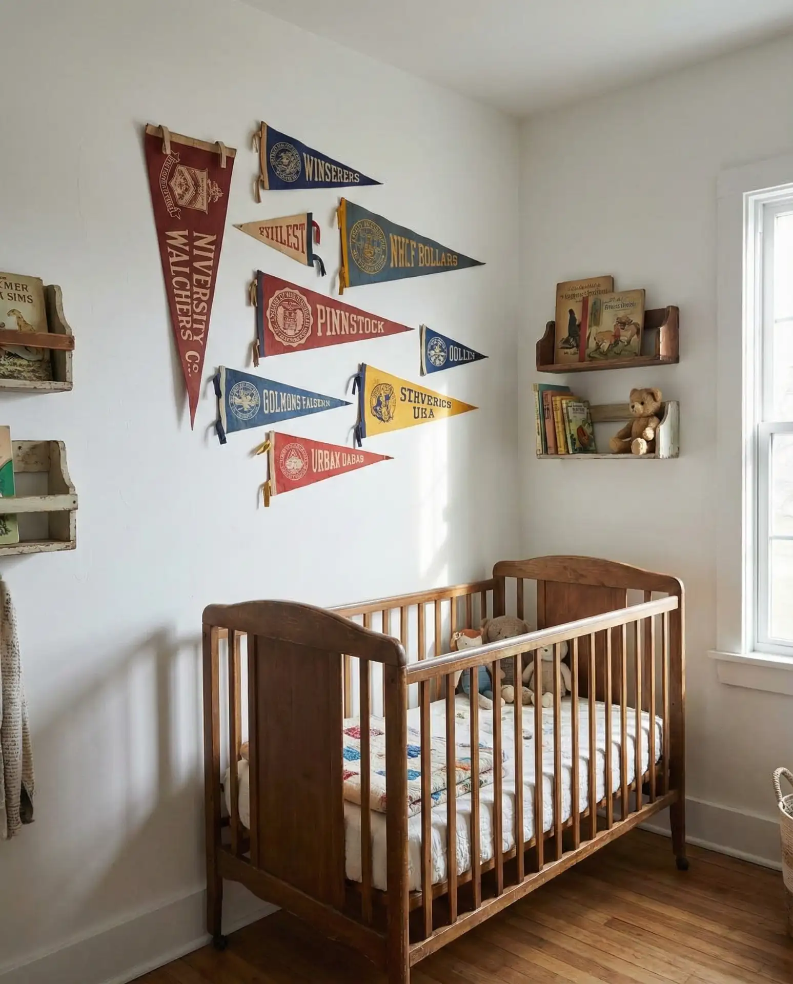Vintage Sports Pennant Wall Gallery 2
