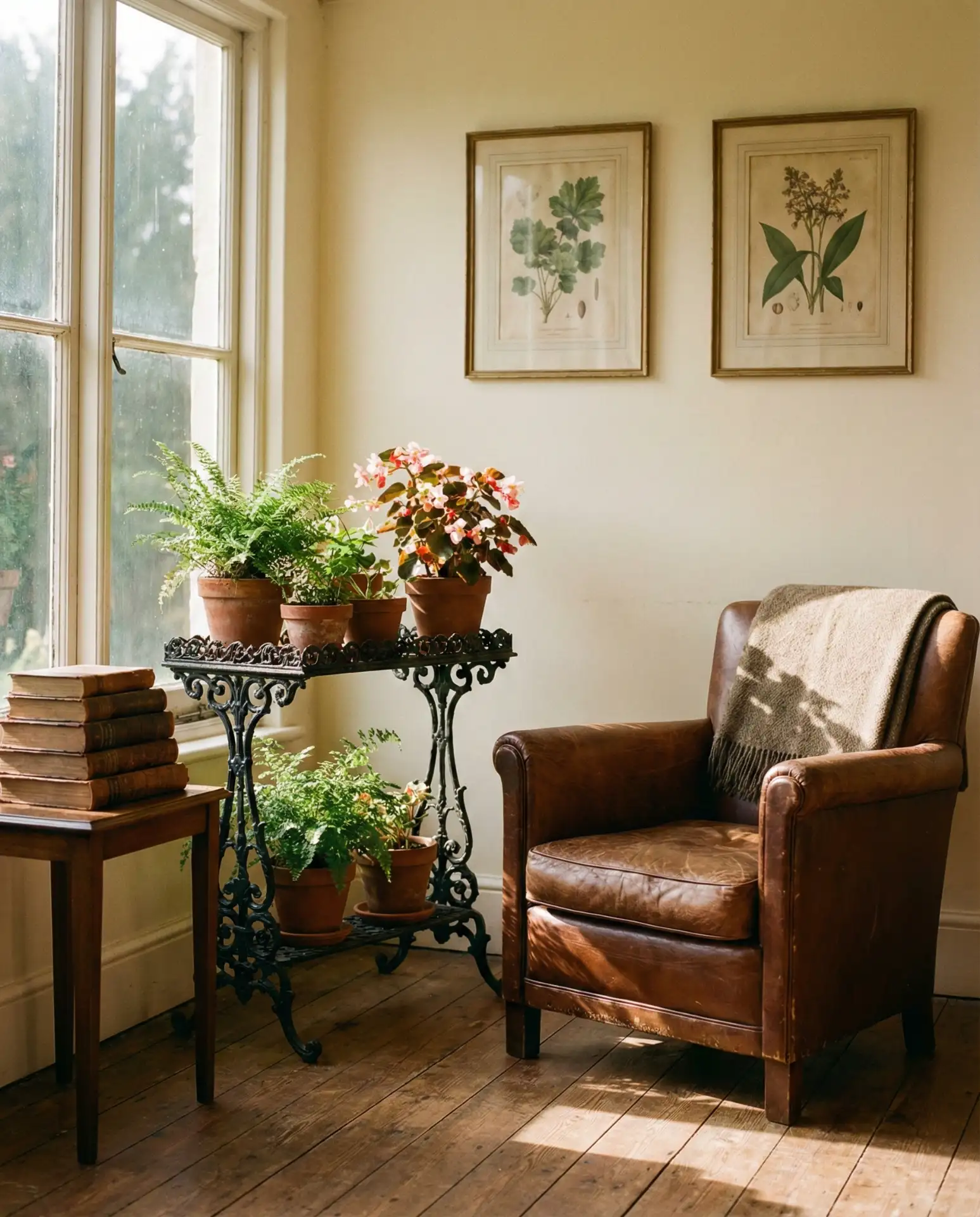 Vintage Sunroom with Antique Finds 1