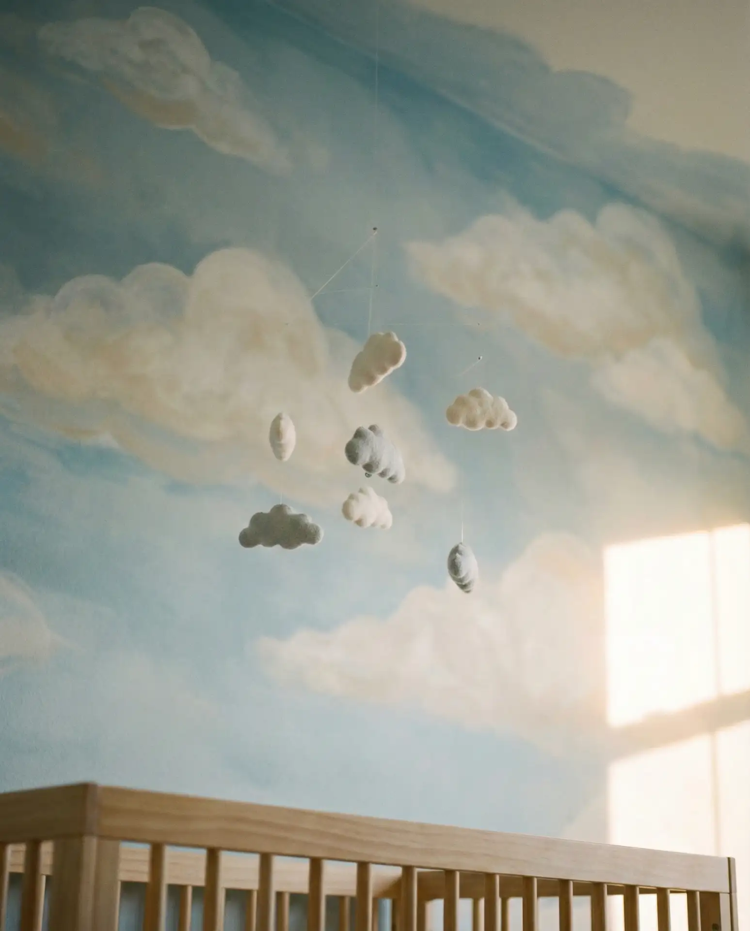 Whimsical Cloud Ceiling Treatment 1