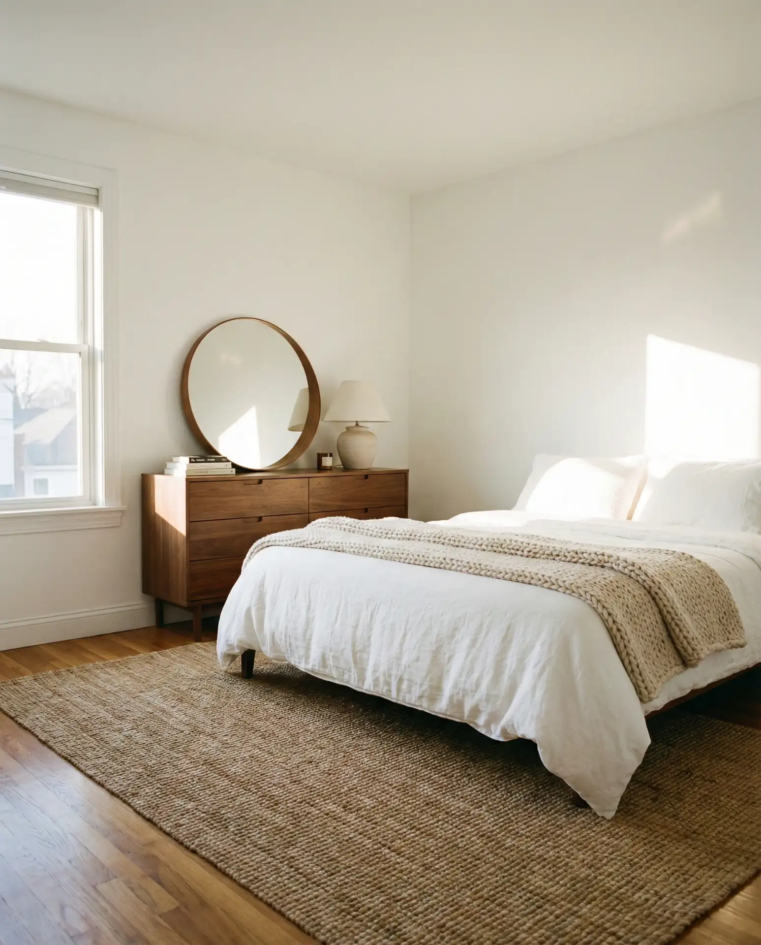 White Walls with Warm Wood Accents 2