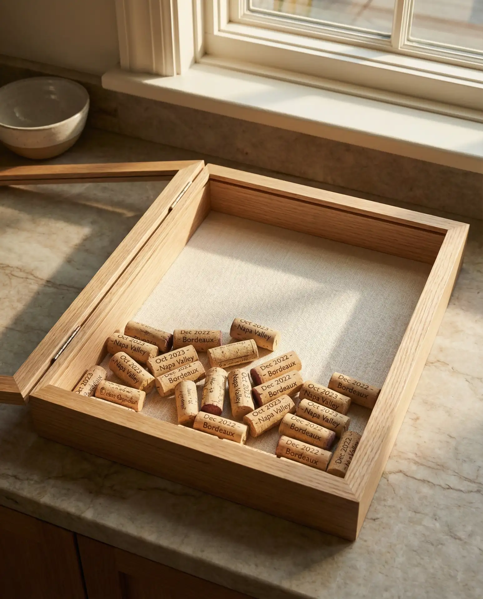 Wine Cork and Label Memory Board 2