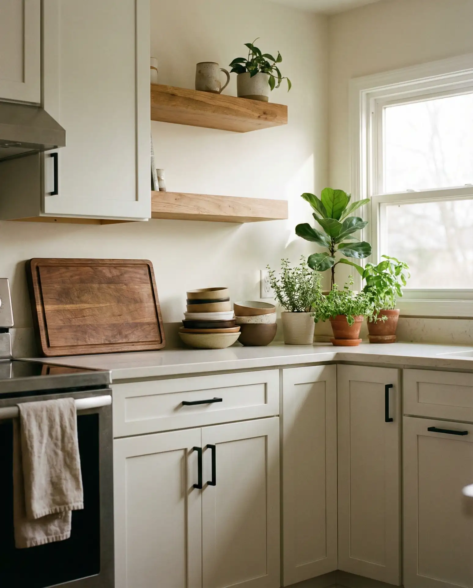 Wood Accents to Warm the Palette 1