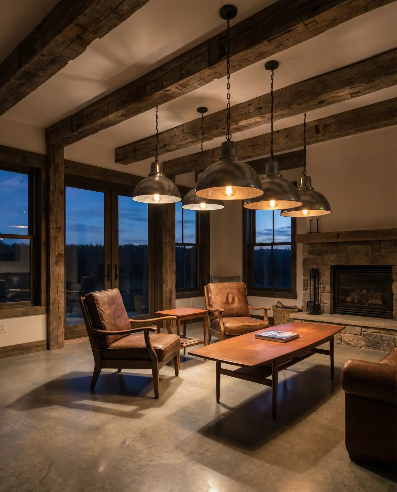 Wood Beam Lighting Integration 2