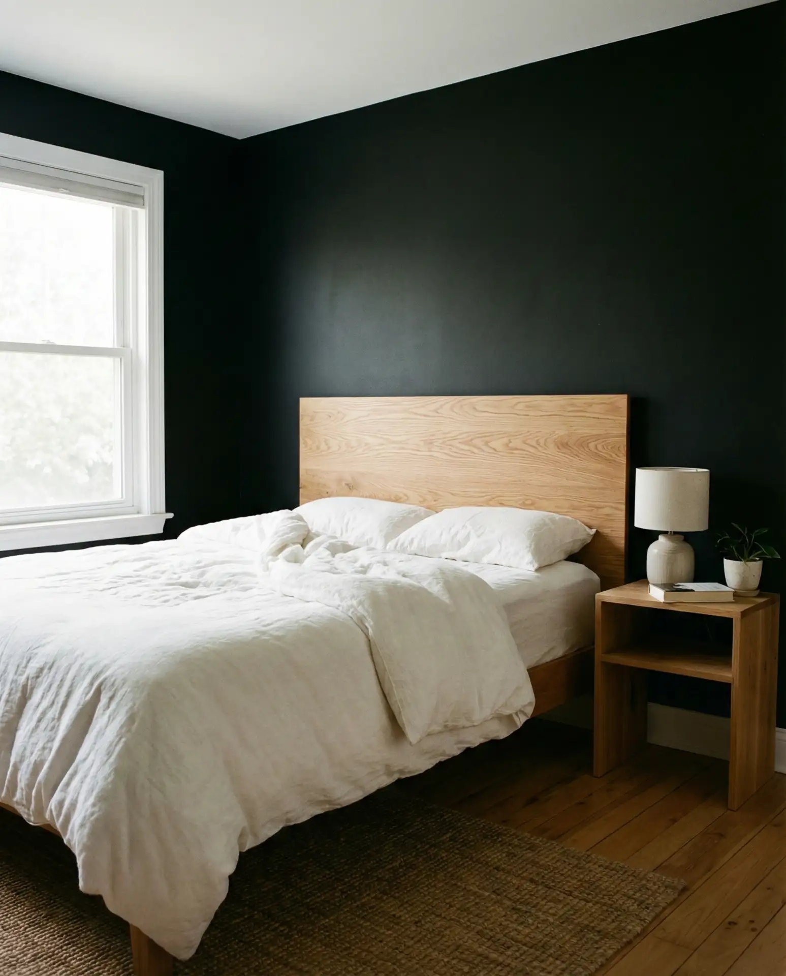 Wood Headboard Contrast 2