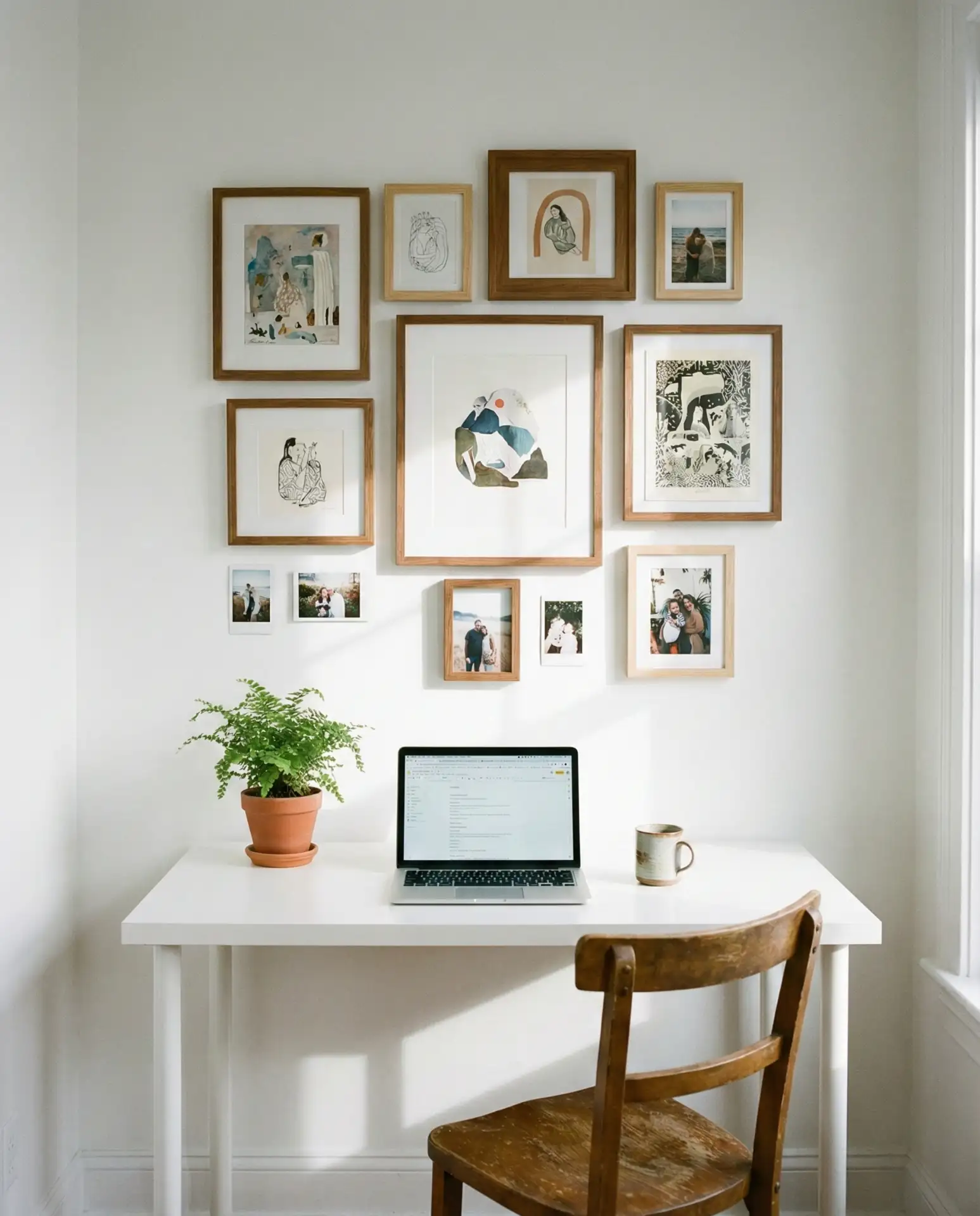 Workspace with Inspirational Wall Decor 1