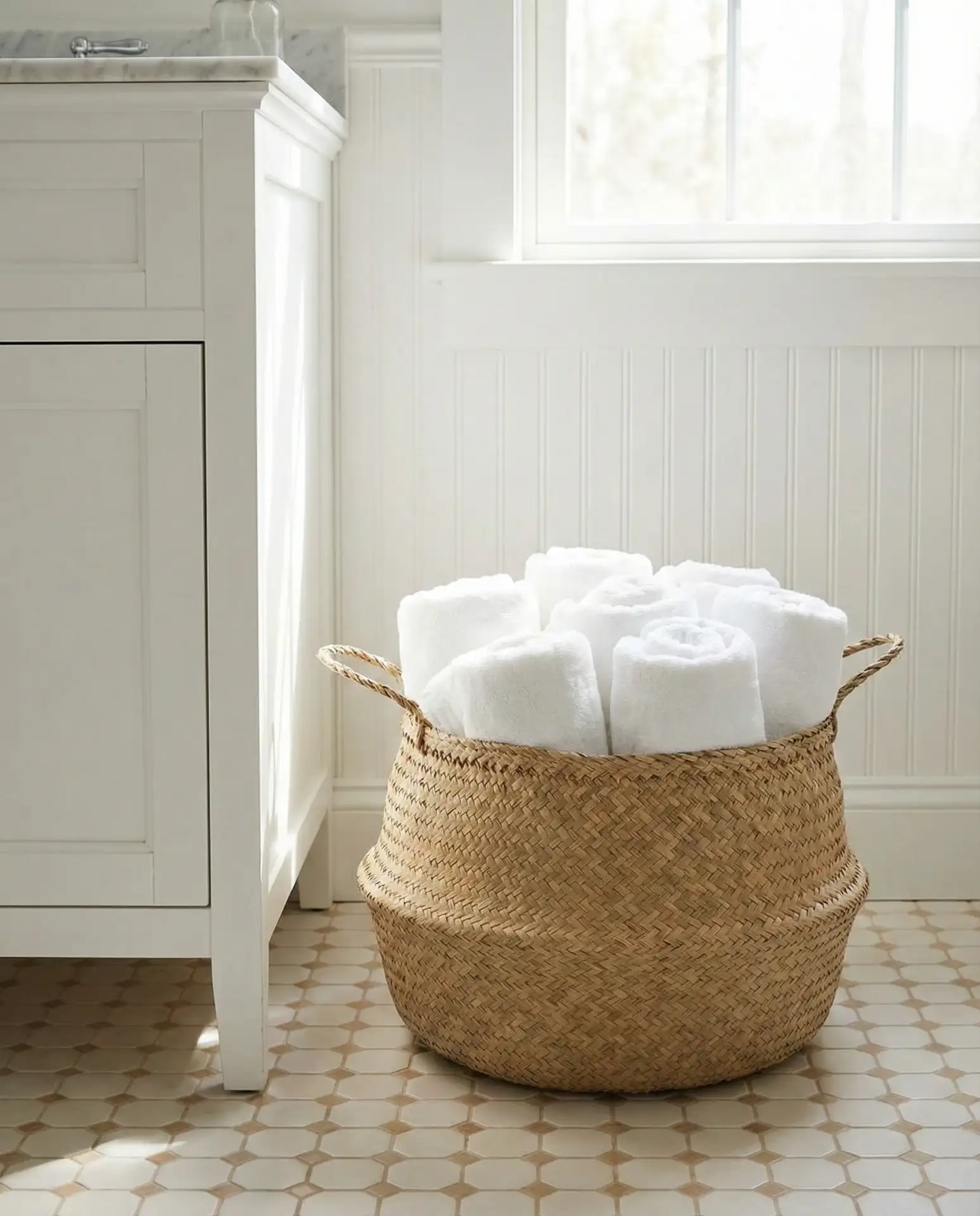 Woven Seagrass Baskets for Storage 2