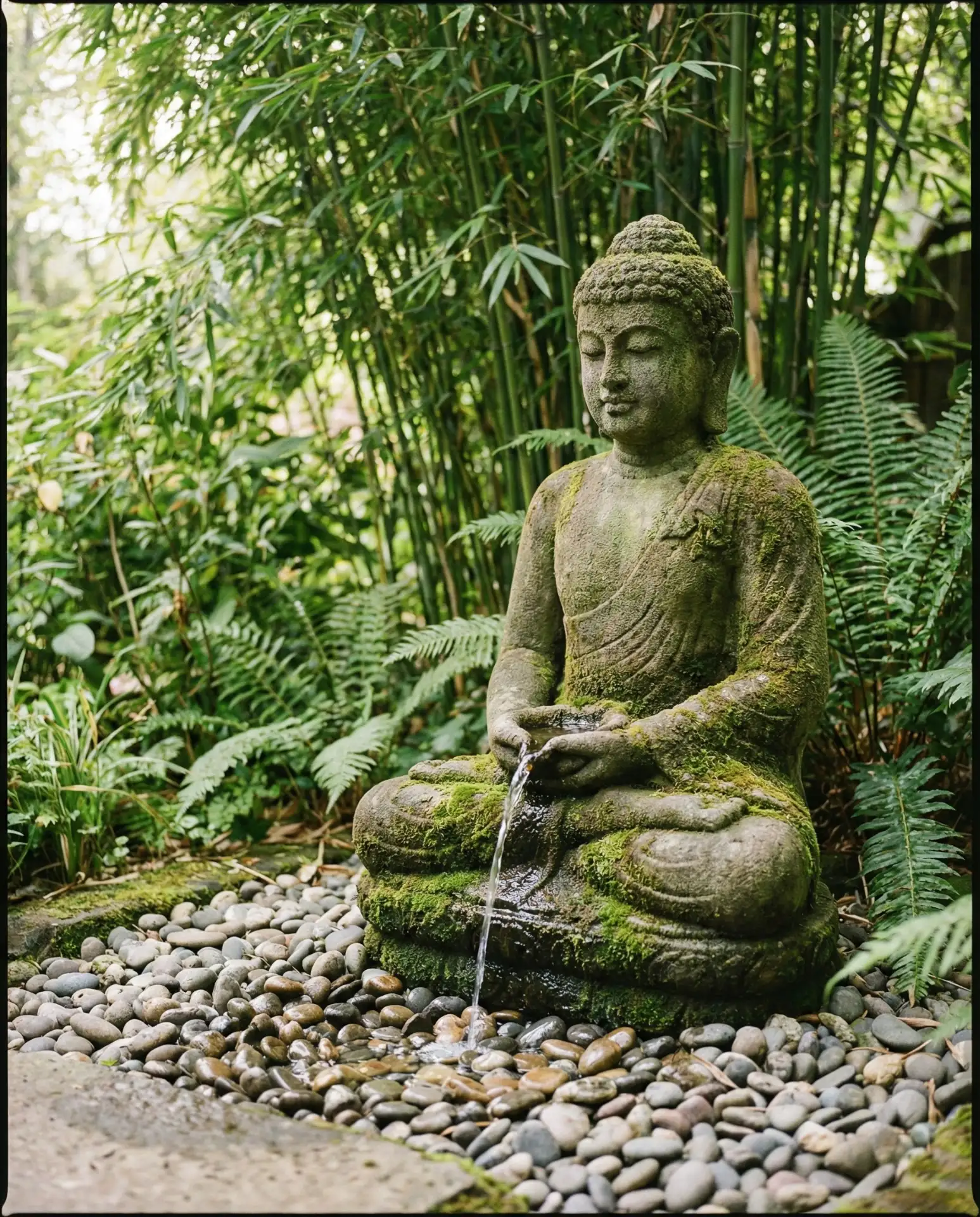 Zen Buddha Fountain for Peaceful Meditation Corners 1
