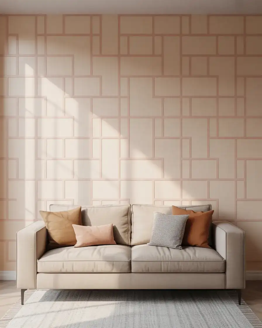 Accent Wall with Removable Wallpaper 2