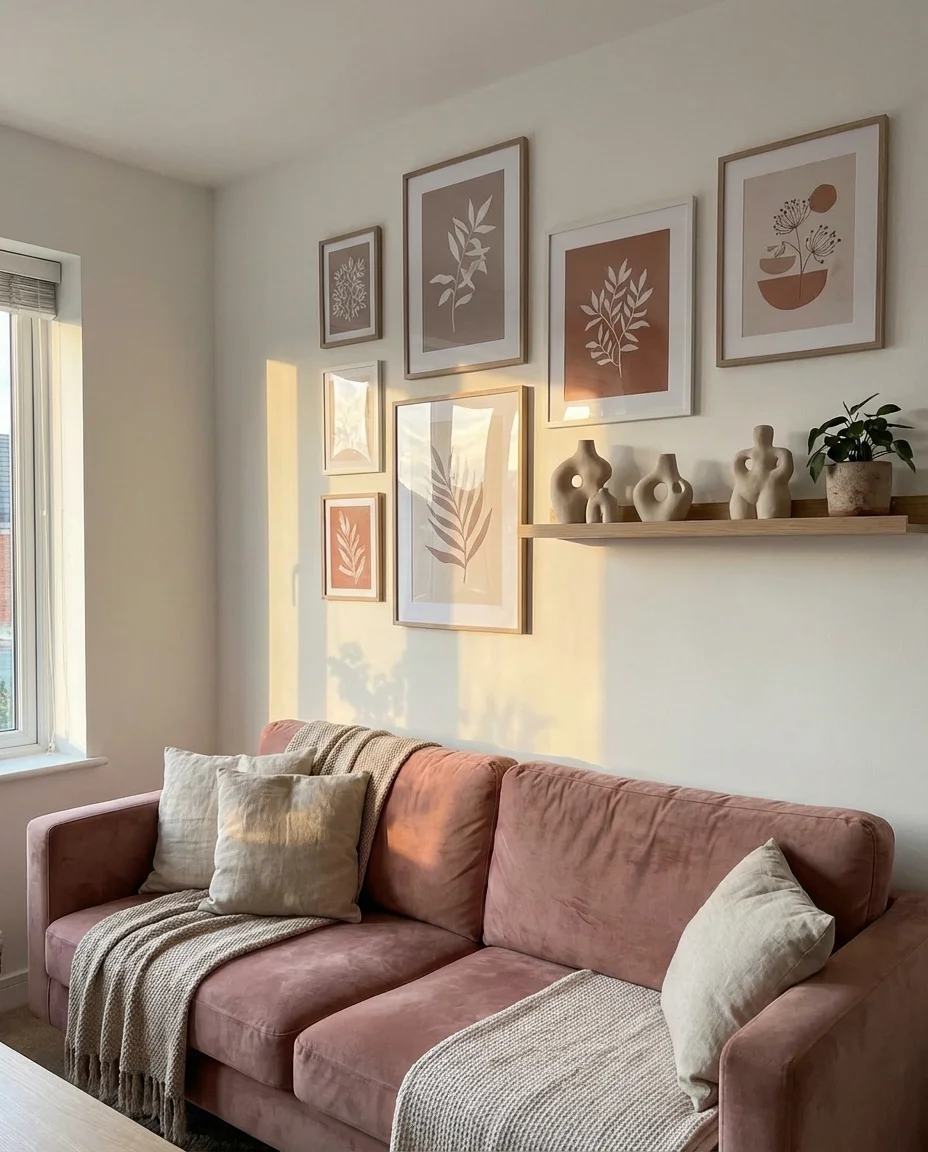 Aesthetic Bloxburg Living Room With Wall Decals 2