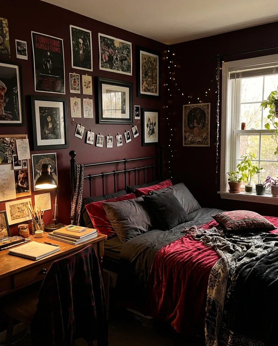 Aesthetic Red Bedroom for a Teen or Young Adult 1