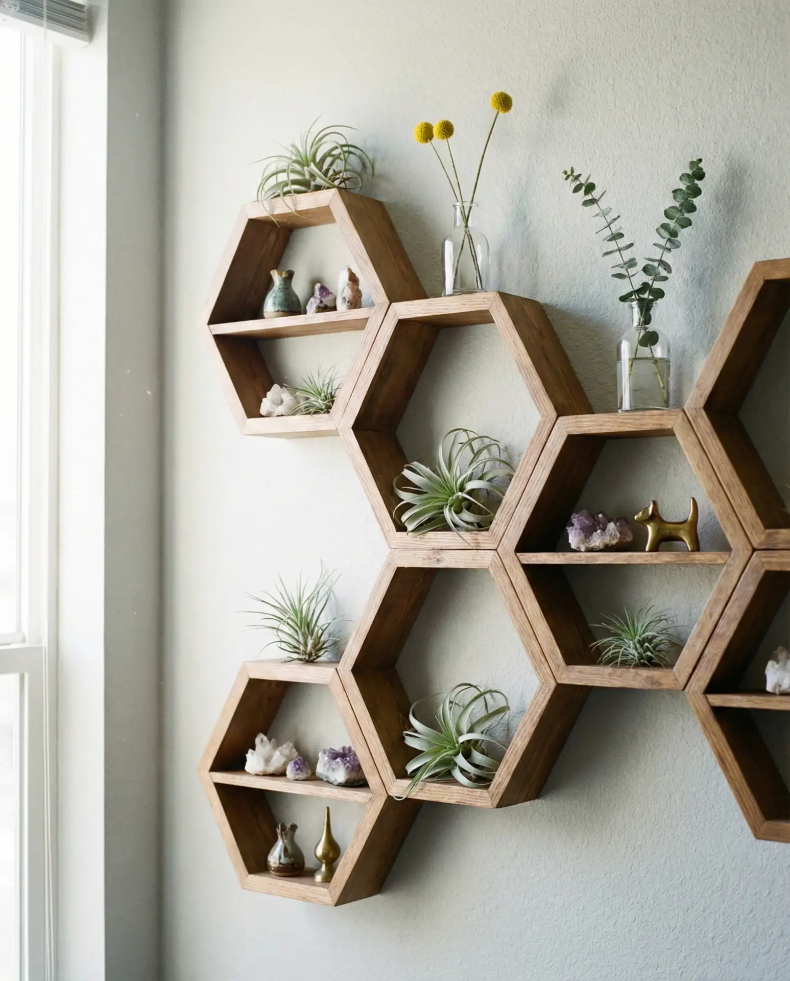 Asymmetrical Geometric Wall Shelves 1
