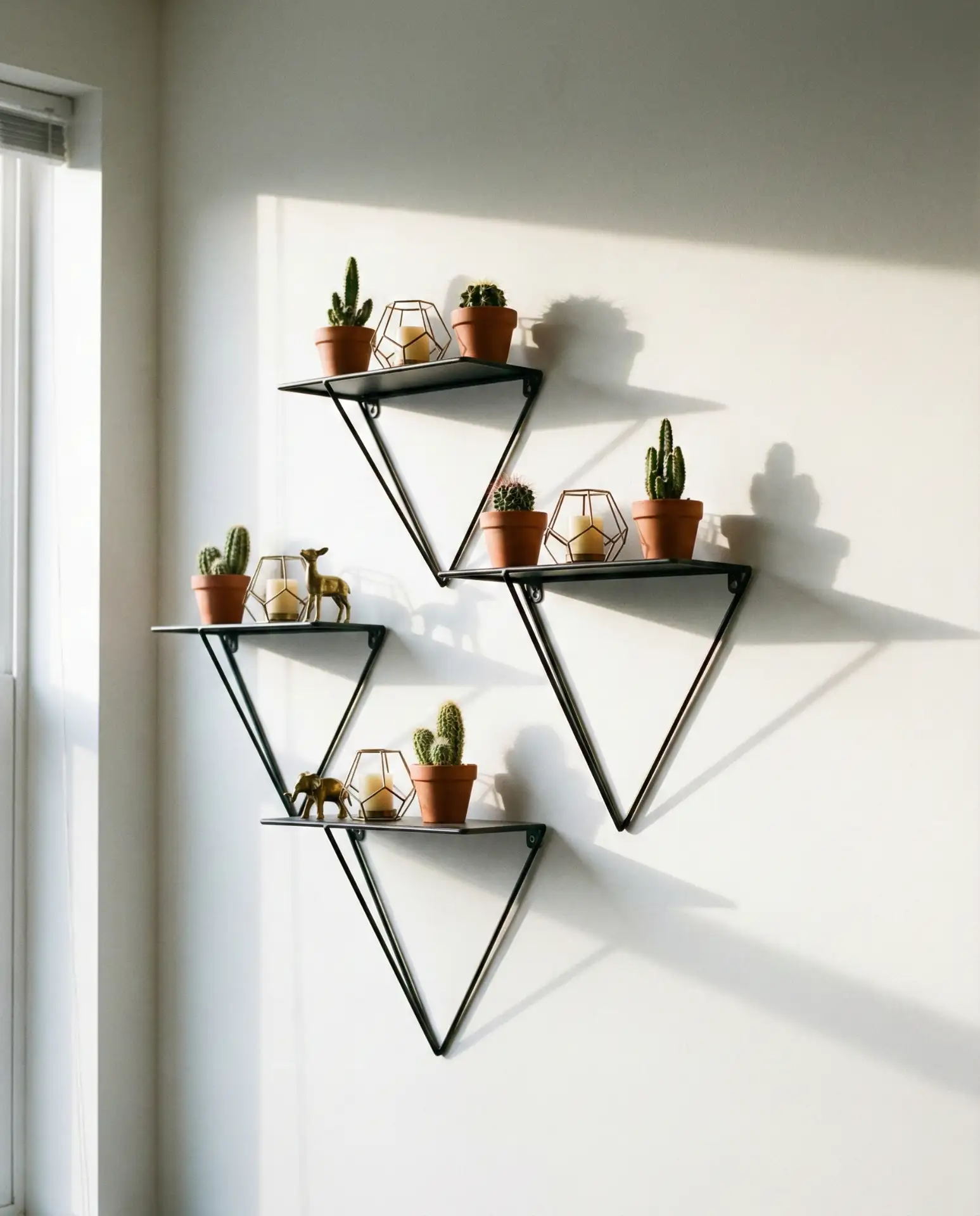 Asymmetrical Geometric Wall Shelves 2