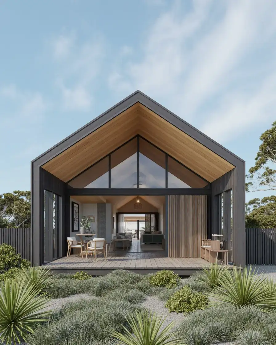 Australian Raked Roof Beach House 1