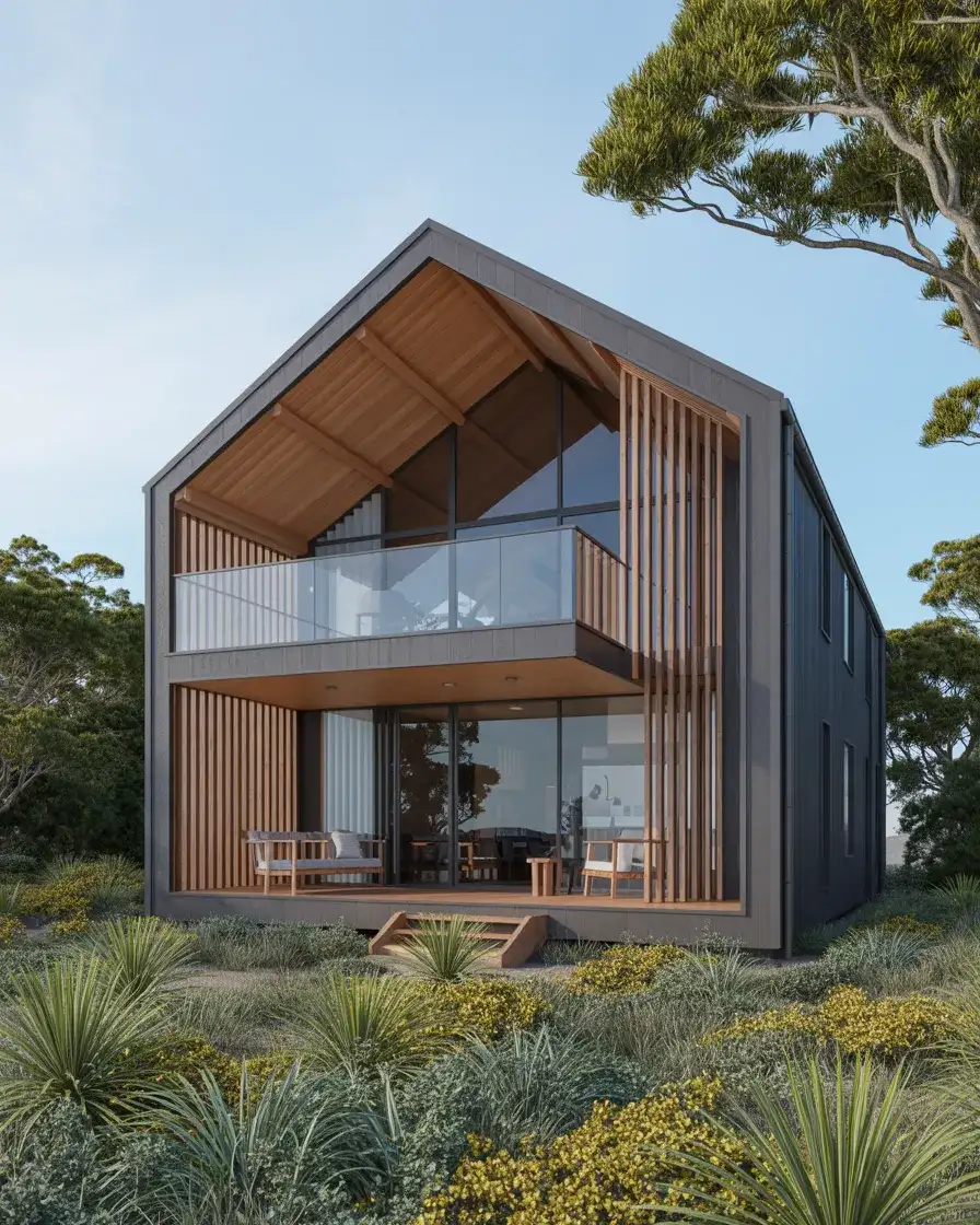 Australian Raked Roof Beach House 2
