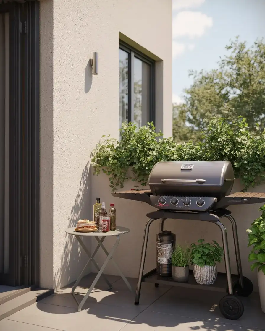 BBQ Station with Compact Electric Grill 2