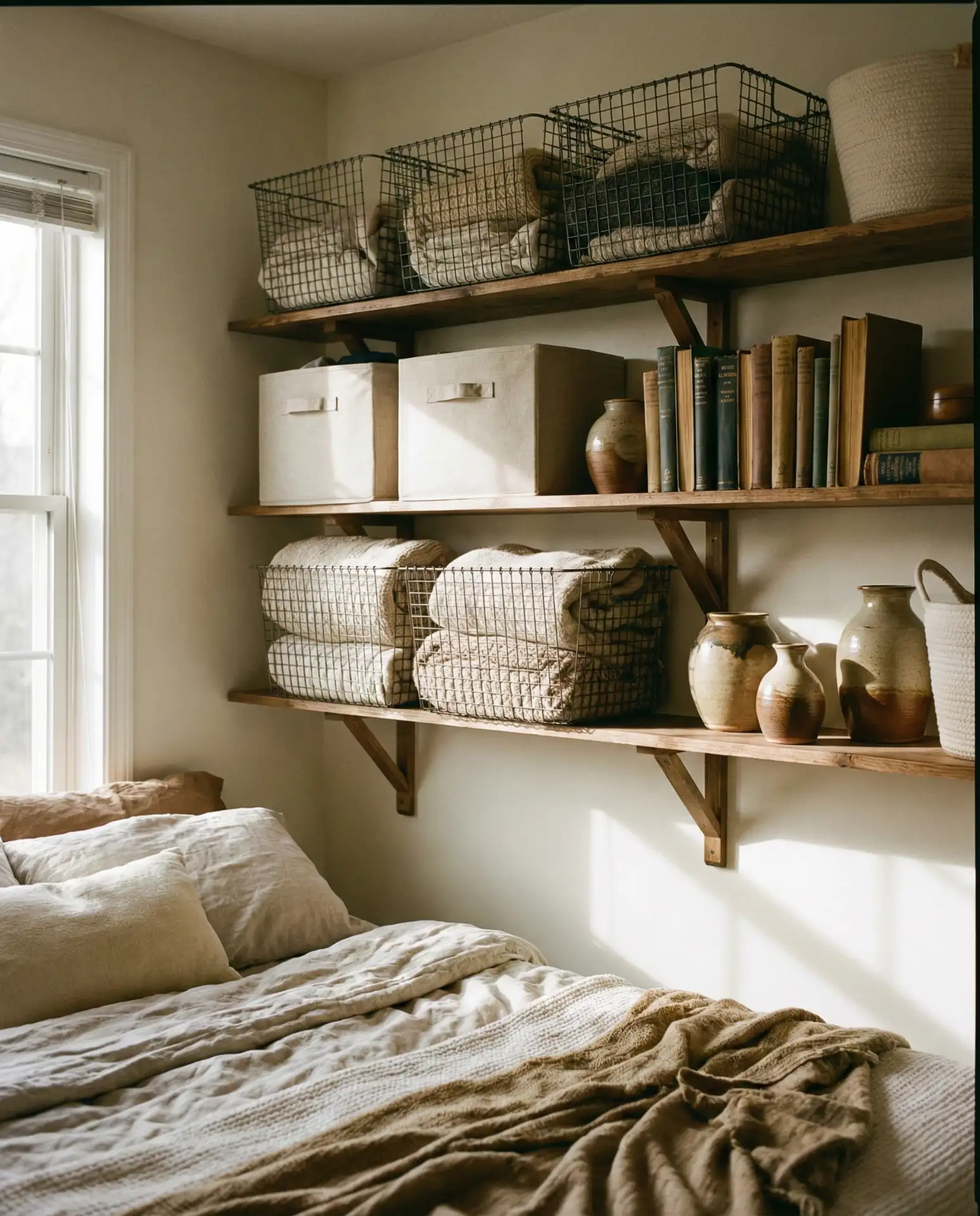 Baskets and Bins on Open Shelving 2