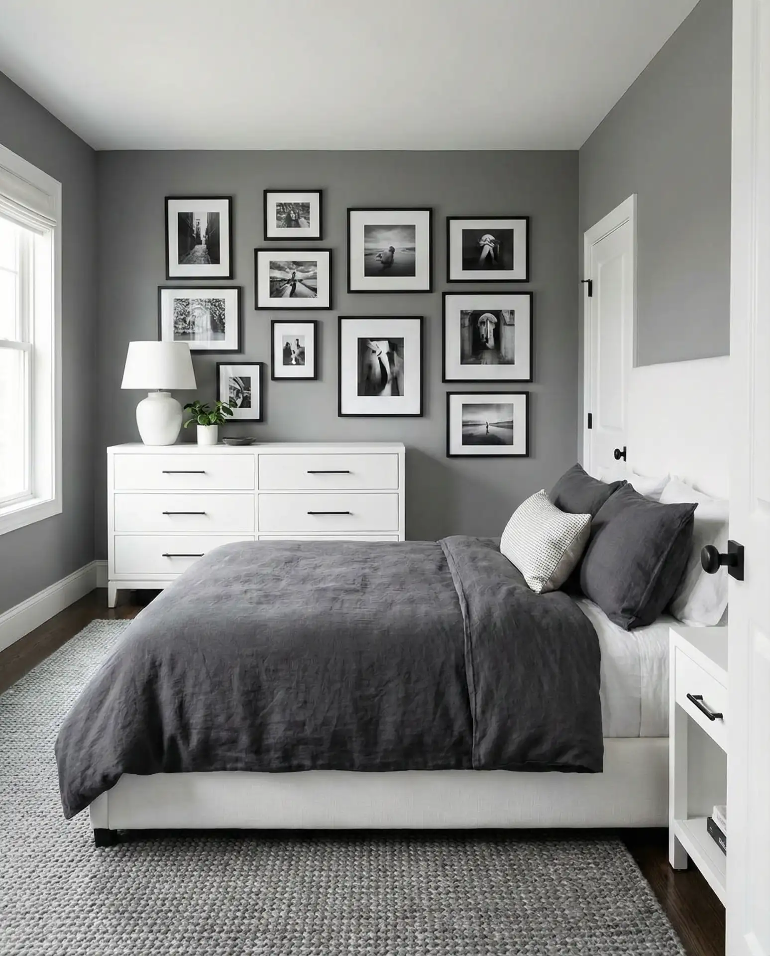 Black Brown and Gray Bedroom with Rich Depth 2