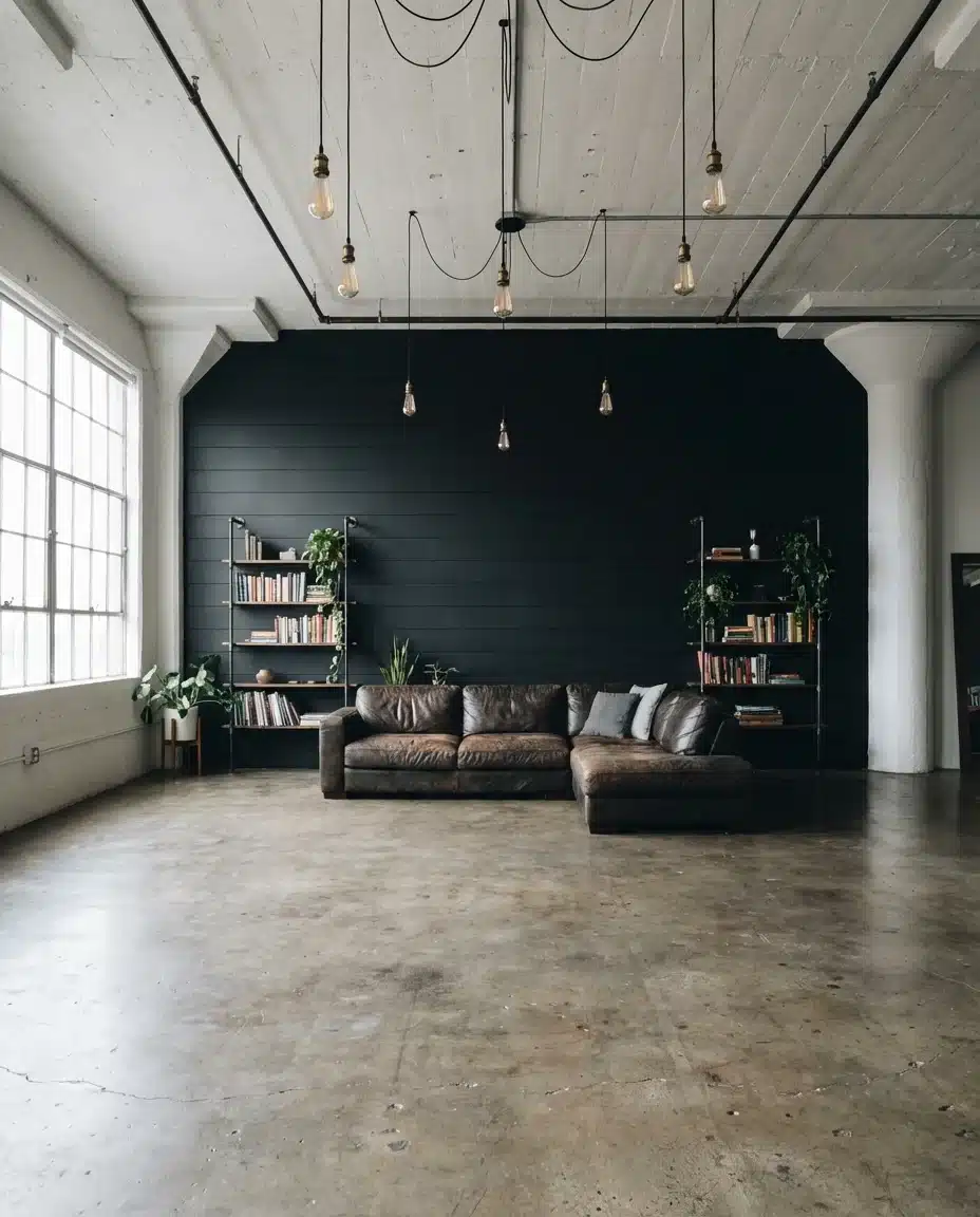 Black Shiplap With Industrial Accents 1