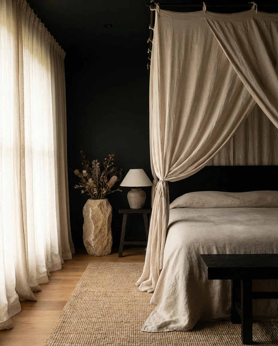 Black and Beige Bedroom for Quiet Luxury 2