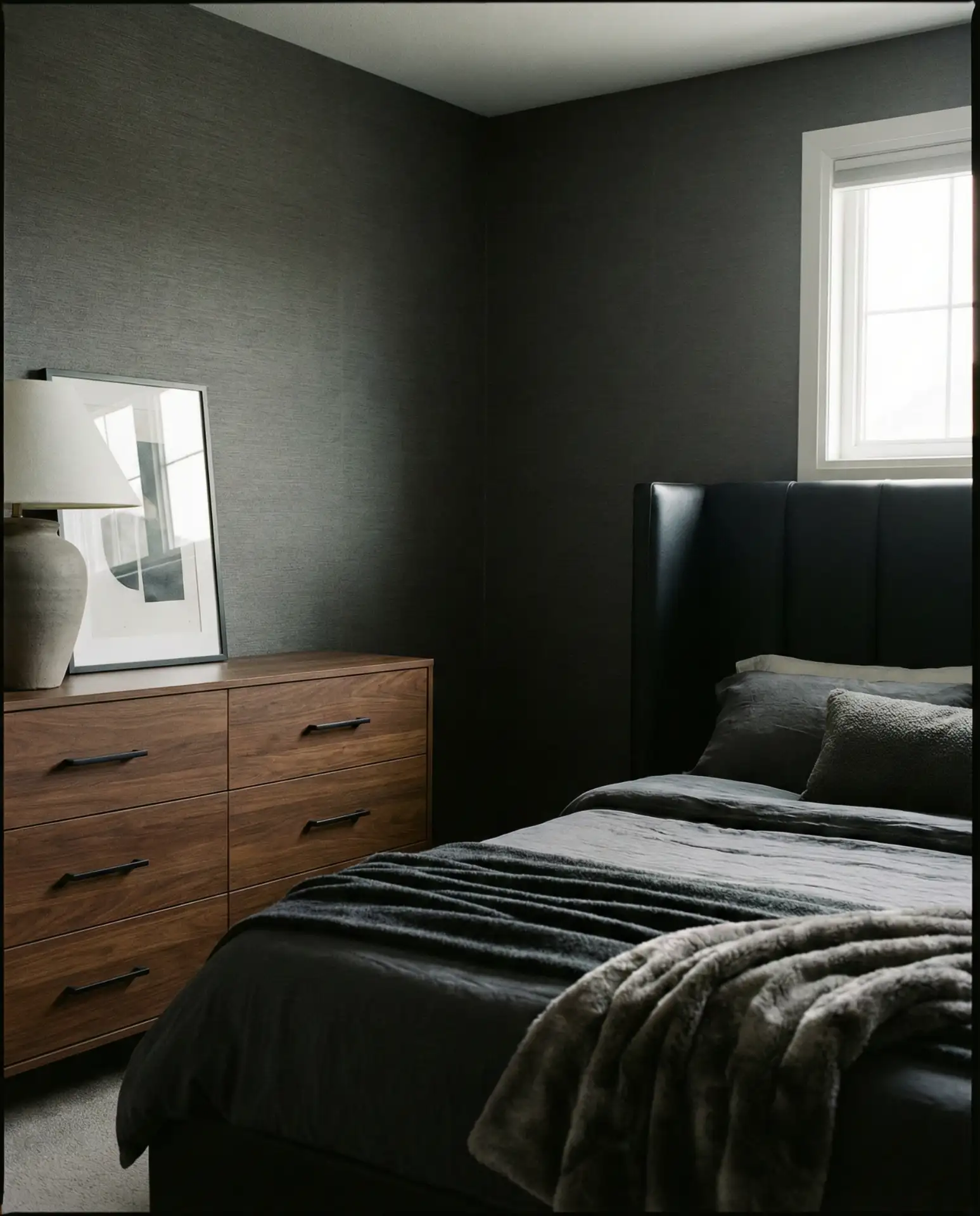 Black and White and Gray Bedroom Trio 1