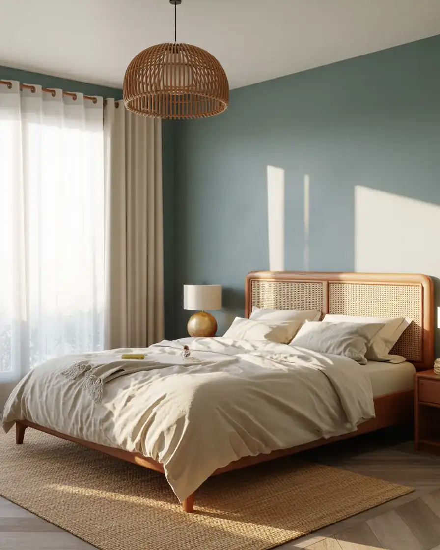 Blue and Brown Bedroom with Coastal Edge 2