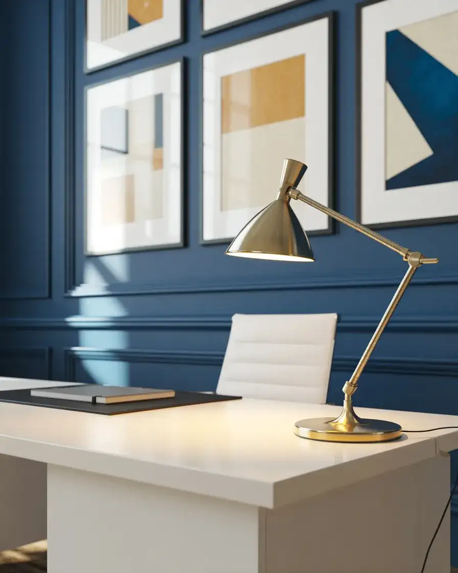 Bold Accent Wall Behind Desk 1