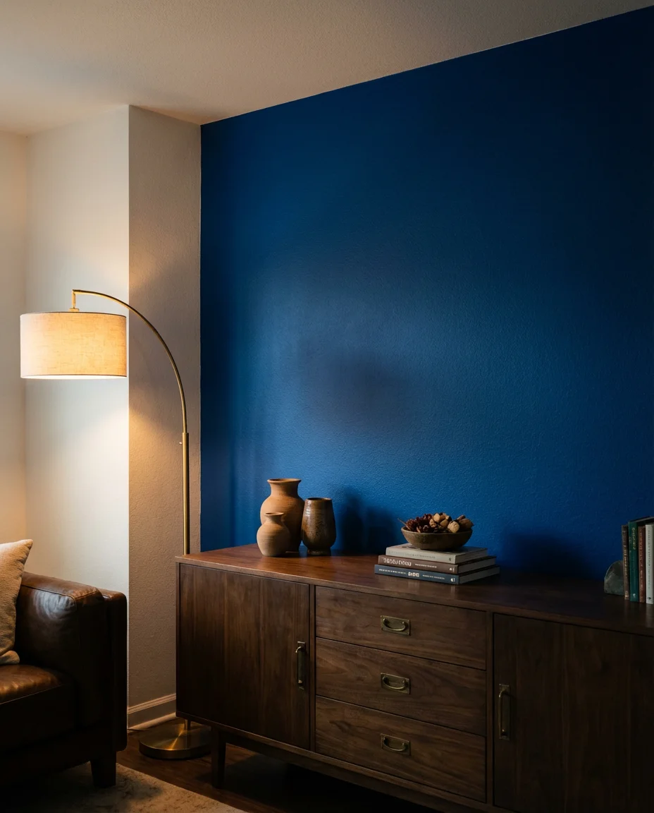 Bold Accent Wall in Cobalt or Teal 2