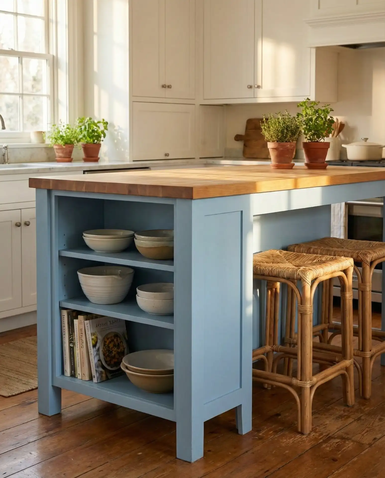 Bold Blue Kitchen Island Accent 2