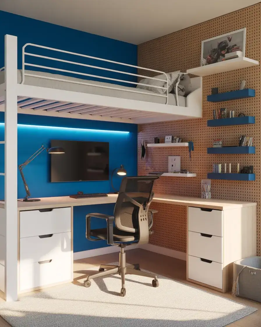 Boys' Bedroom Gaming Corner 2