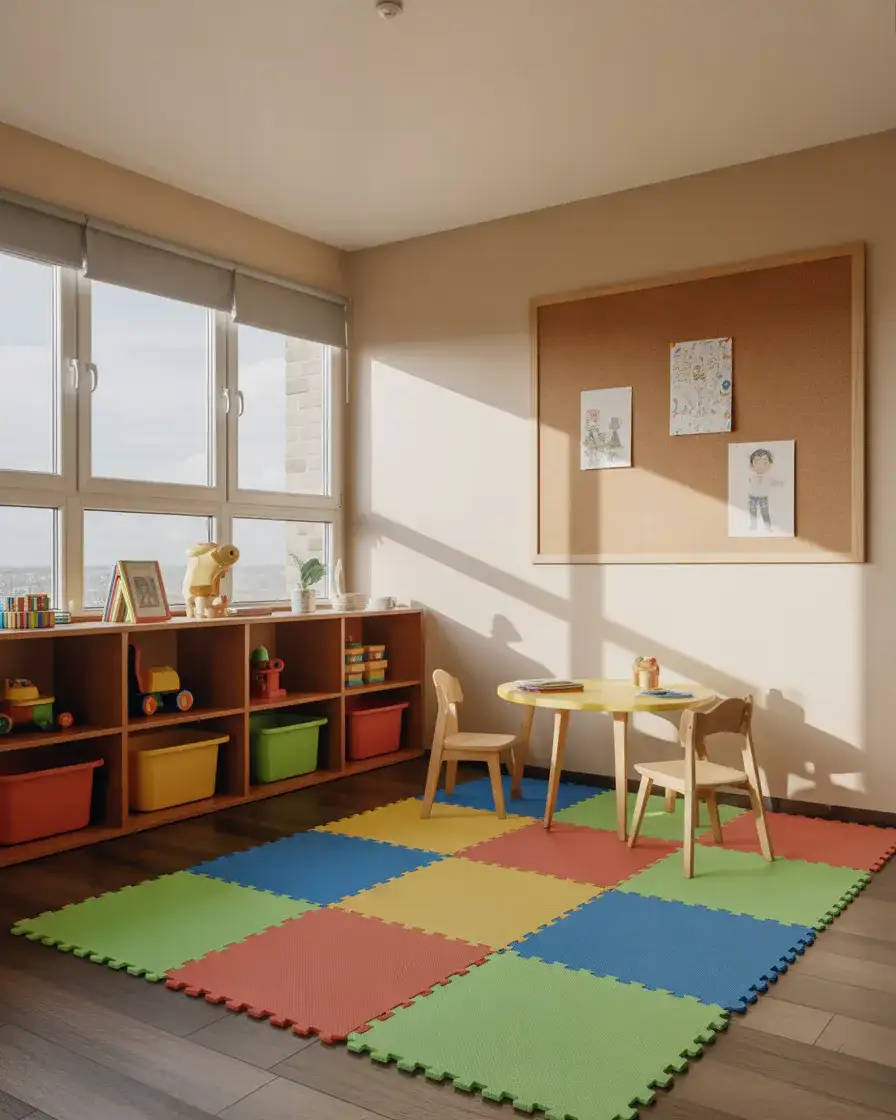 Bright and Bold Playroom Corner 1