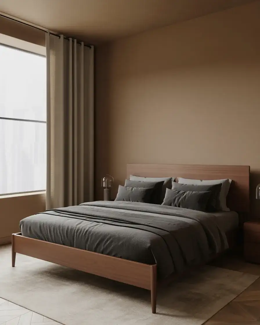 Brown and Grey Modern Bedroom 2