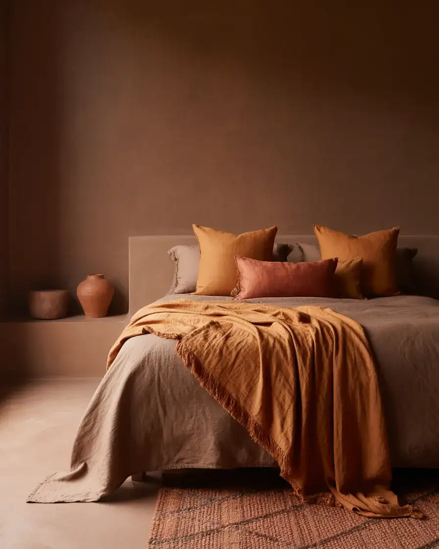 Brown and Orange Warm Sunset Bedroom 2