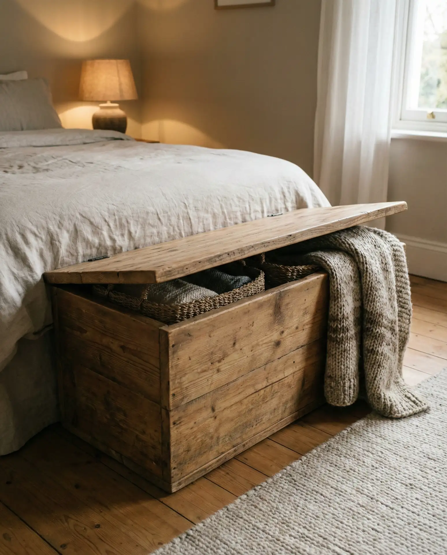 Built-In Storage Benches at Foot of Bed 2