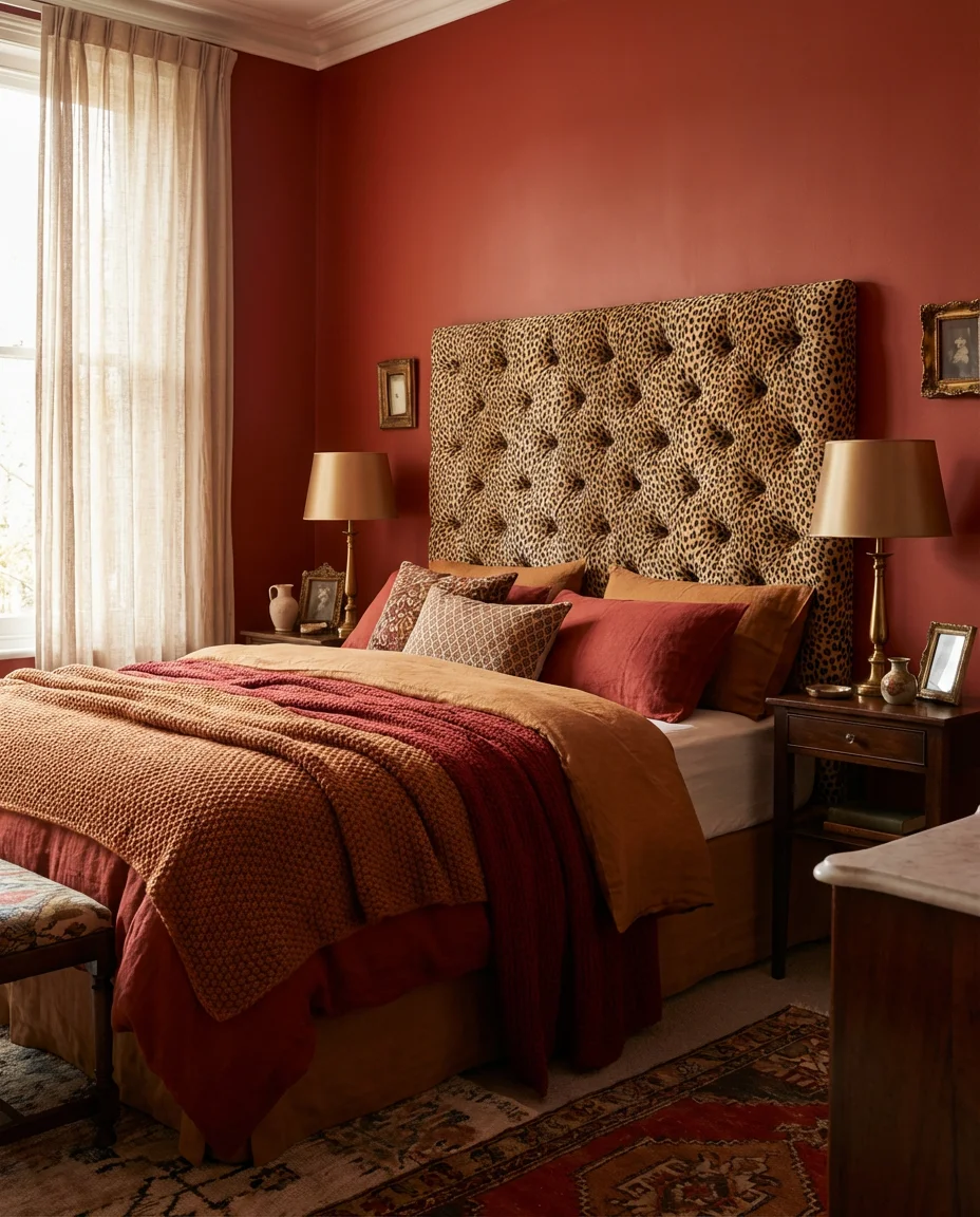 Cheetah Print Red Bedroom with Wild Energy 2