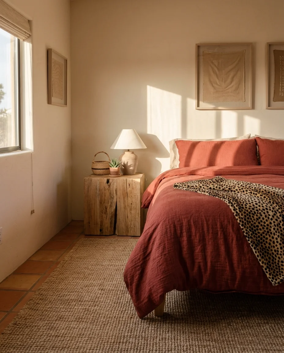 Cheetah and Red with Desert Warmth 1