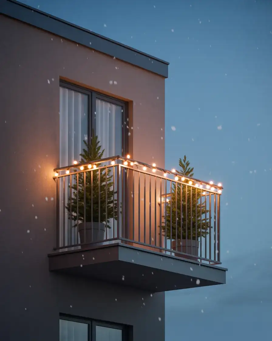 Christmas Lights and Evergreen Accents 2
