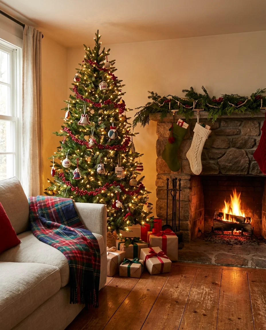 Christmas Living Room With Festive Bloxburg Magic 1