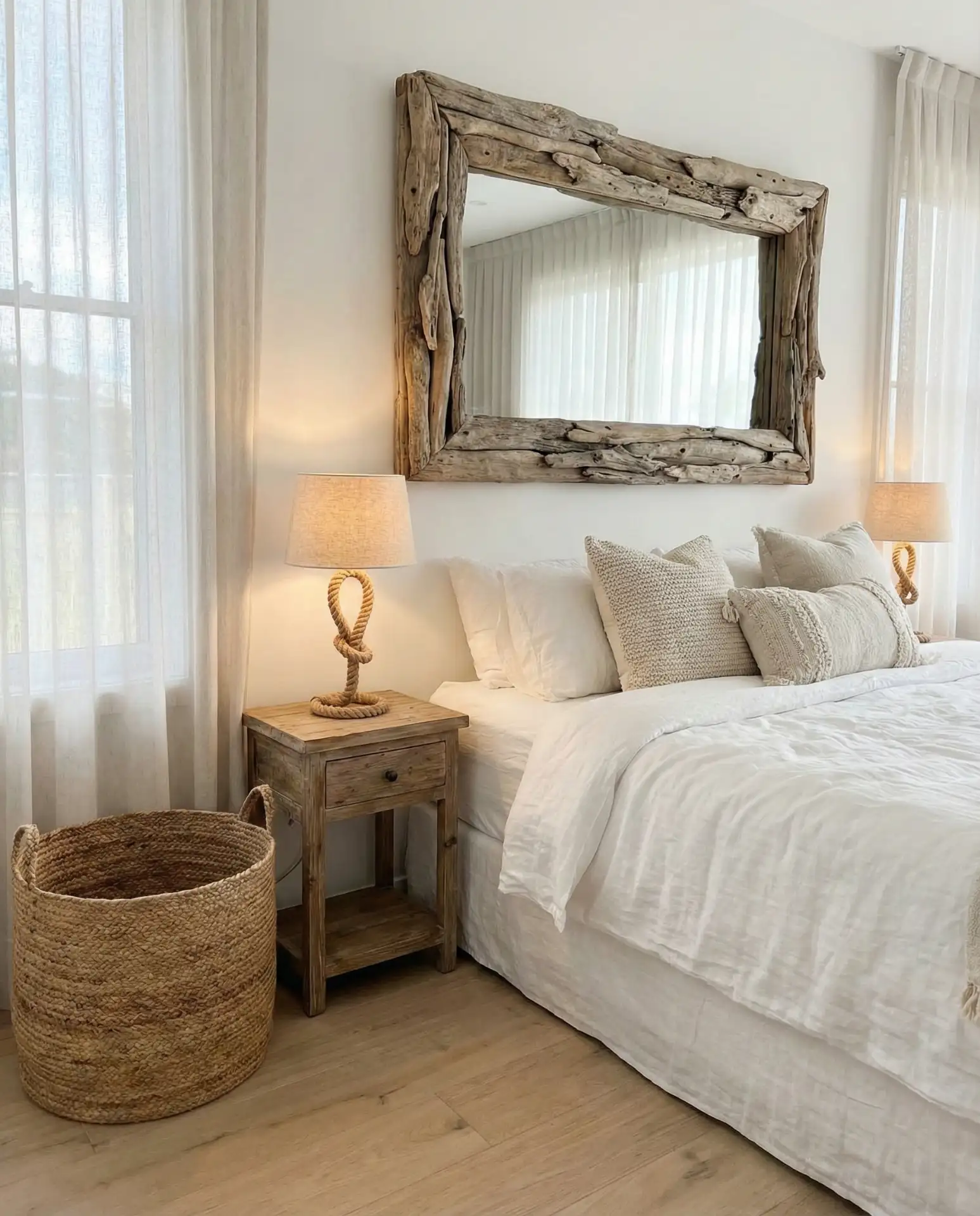 Coastal Rope and Driftwood Accents 1