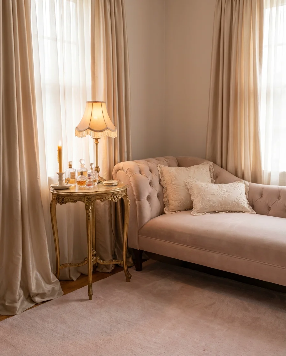 Coquette Pink Living Room With Feminine Elegance 2