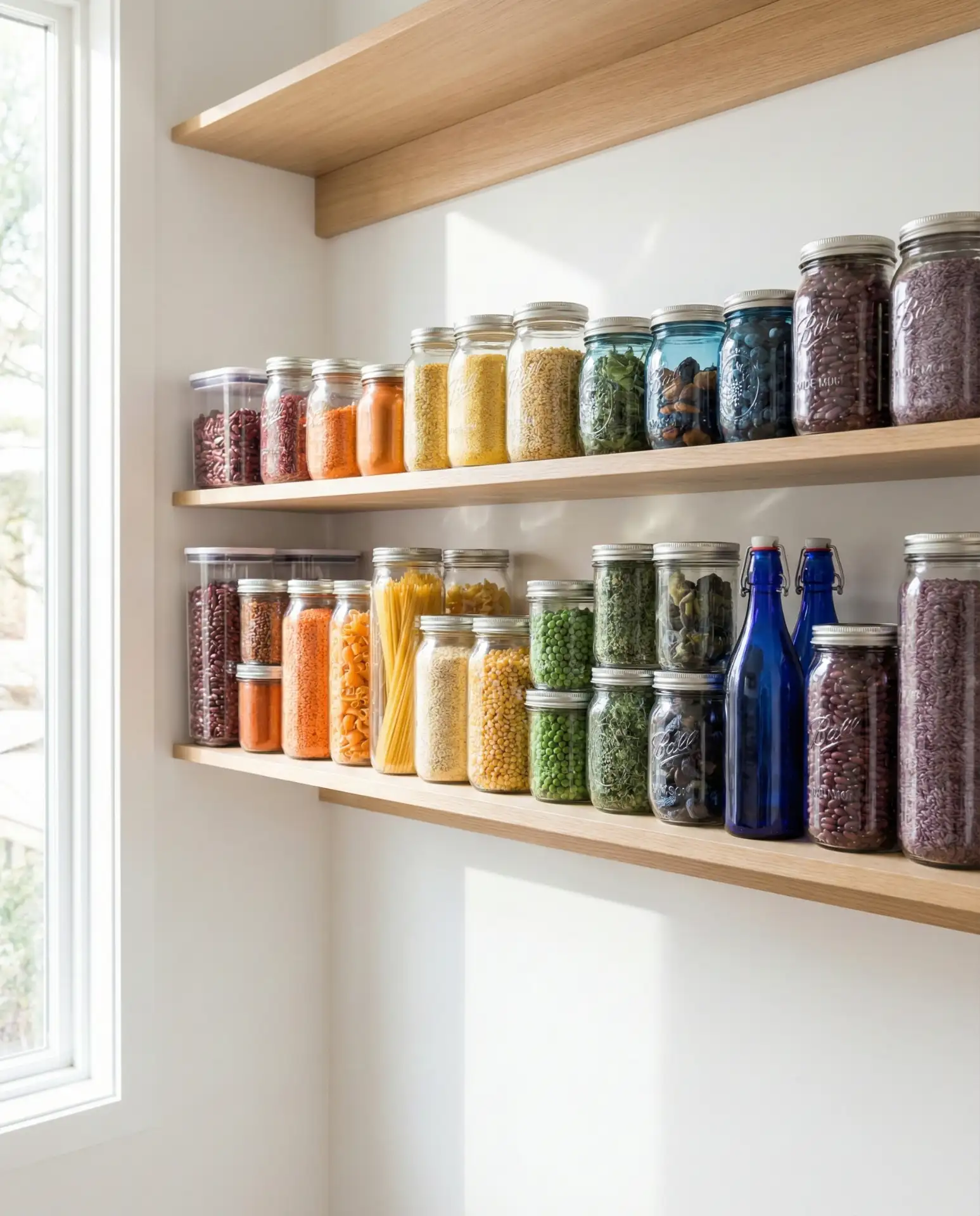 Corner Pantry with Color-Coded Organization 2
