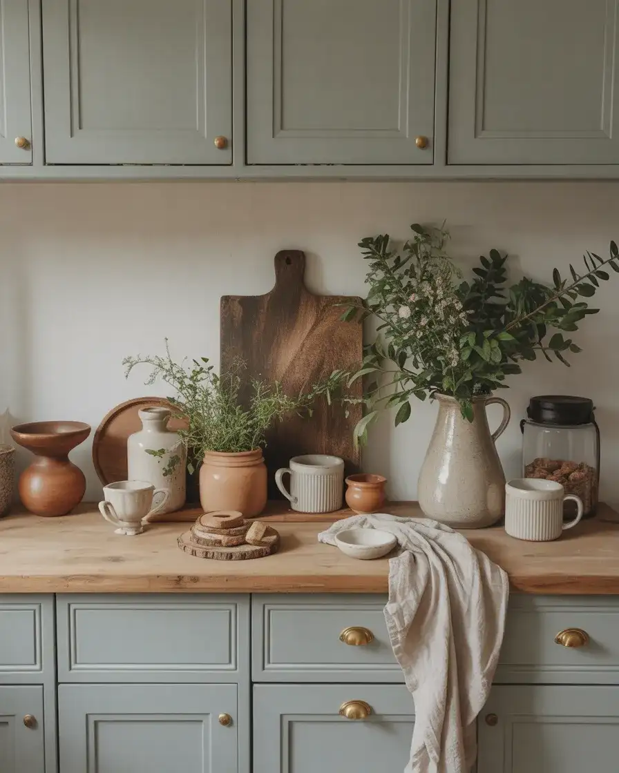 Cottage Core Kitchen Decor Layering 2