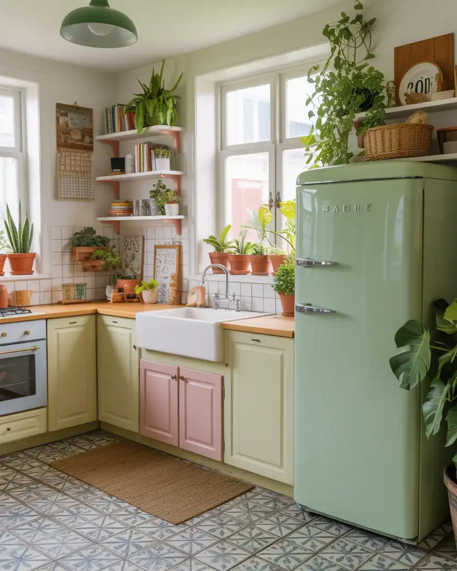 Cottage Core Kitchen Inspired by Bloxburg Builds 1