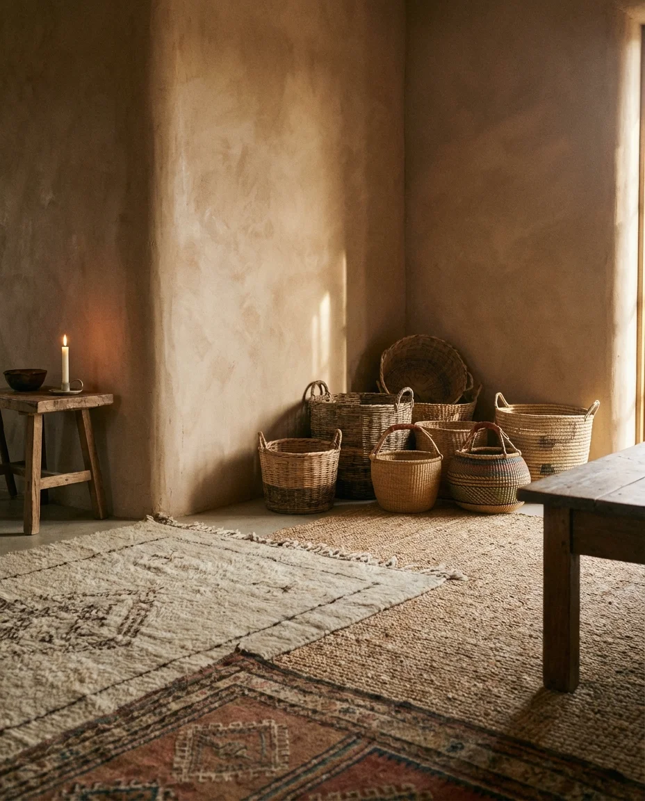 Cozy Earthy Tones Living Room 2